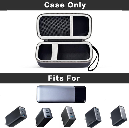 Case Compatible with Anker 737/735/ 736/717 USB-C Portable Charger Power Bank, Fast Foldable Wall PowerBank Bag for GaN Prime Nano II AC Adapter, ...