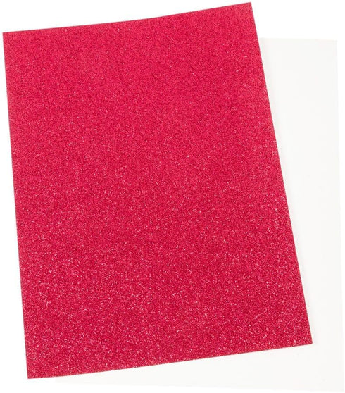 Time 4 Craft Glitter Paper - Sparkle up Your Creations with 11.8" x 8.3" Red Color 235g Sheets, Ideal for DIY Crafts and Art Projects, 12 pcs...