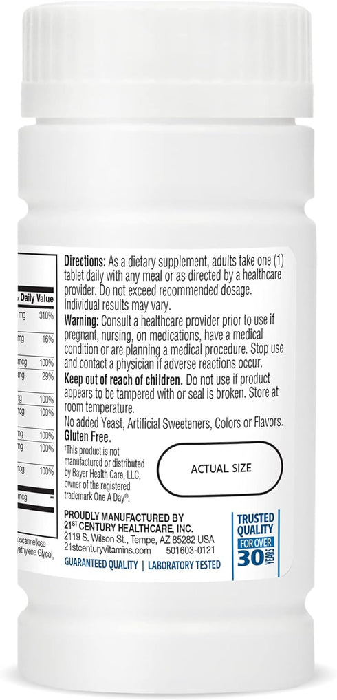 21st Century One Daily Men's Health Tablets, 100 Count...