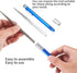 Serrated Knife Sharpener, Pocket Knife Sharpener with Retractable Diamond Sharpening Rod, Knife Sharpening Steel Rod Tool for Kitchen Outdoor Repa...