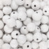 100 Painted White Wood Beads 20mm or 3/4 Inch Wood Beads with 3mm Hole...