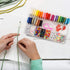 Peirich Friendship Bracelet Making Beads Kit, Letter Beads,22 Multi-Color Embroidery Floss Over 1900 pcs"A-Z" Alphabet Beads Beads Bracelets Strin...