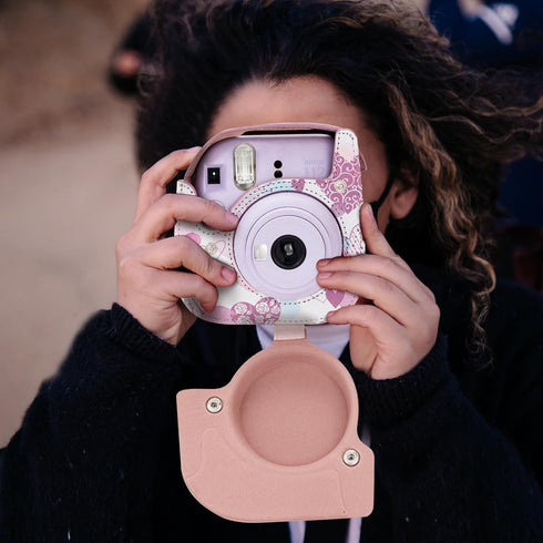 molshine Premium Protective Case Compatible with Fujifilm Instax Mini 12 11 9 8 Instant Camera, Portable Travel Storage Protector with Photos Pock...