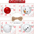 Christmas Snowman Wooden Beads Rustic Farmhouse Beads Polished 160 Pieces Christmas Wooden Beads Wooden Craft Beads with 32.8 Feet Rope Craft Supp...