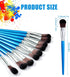 10pcs Mop Brush for Acrylic Painting, 1 Inch Oval Blending Brushes for Acrylic Painting, Paint Brushes with Wooden Handle for Acrylic Paint, Water...
