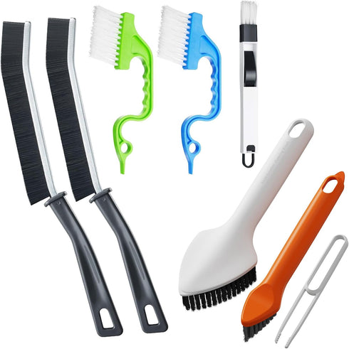 Crevice Cleaning Brush, Hard Bristle Crevice Cleaning Brush, 3 in 1 Cleaning Brushes for Household Use Multifunctional Gap Cleaning Brush for Bath...