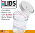 Mason Jar Drink Lid, Wide Mouth, White, Pack of 2...