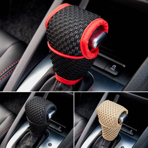 Car Gear Shift Knob Cover, Vehicle Manual Automatic Shifting Gear Stick Protector, Mini Anti-Slip Automotive Shifter Lever Cover Decor Accessories...