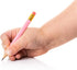 Pink Golf Pencils With Erasers for Kids, 72 Triangular Premium Pink Half Pencils and 2 Sharpeners (Light Pink)...