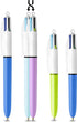Bic 4 Colours Family Pen Pack of Retractable Ballpoint Pens with Four Ink Colours, Set of 4 (2 Mini, 2 Original)......