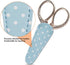 Embroidery Scissors with Leather Scissors Cover Small 3.6 inch Sewing Craft Sharp Scissors for Fabric Cutting Paper Crafting Office Scissors Sewin...