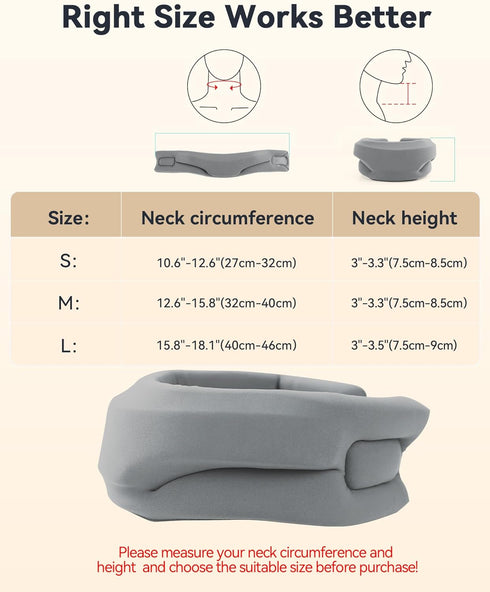 Neck Brace Cervical Collar - Neck Support Brace for Sleeping, Soft Foam Wraps Keep Vertebrae Stable and Aligned for Relief of Cervical Spine Press...