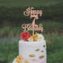 Happy 7th Birthday Cake Topper, Cheers to 7 Years, Hello 7, 7th Birthday Anniversary Party Decorations Rose Gold Glitter....