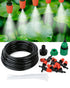 Micro Drip Irrigation Kit, Yulaiyoen Garden Irrigation System Plant Automatic Watering Kit with 32.8ft 1/4inch Blank Distribution Tubing Hose Adju...