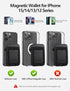HiWe for Magsafe Wallet, New-Upgrade Magnetic Card Wallet Holder, Leather Magnetic Wallet with Powerful Magnet for iPhone 15/15 Pro/14/13/12 Serie...