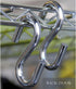 WALLNITURE Premium Quality Heavy-Duty Small S Shaped Utility Hooks Chrome Finish 3.5 Inches Pack of 4...