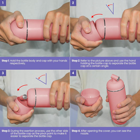 Redsack Portable Bidet Peri Bottle for Women Travel Men Personal Bidet Handheld Bidet (Pink)...
