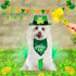 St Patrick's Day Dog Costume 3Pack Pet Clothe Leprechaun Top Hat Reversible Dog Bandana Dress for Meidum Dogs Cat Irish Festive Outfit Accessories...