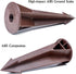 Ground Stake Spike for Outdoor Landscape Spot Pathway Solar Flood Light Replacement Light Stake Spike Part Holder,1/2" NPT Thread Compatible with ...
