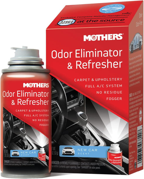 Mothers 06811 Odor Eliminator & Refresher, New Car Scent...