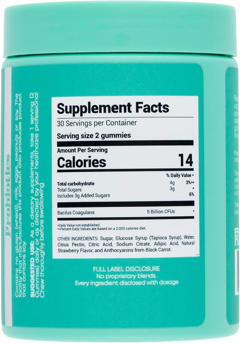 ZIVA Gummies - Feed The Gut Probiotics - Digestive Health Gummies - Probiotics for Adults, Women, and Men - 60 Gummies...