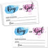 Yuansail Gender Reveal Game - Girl or Boy Cast Your Vote Cards - Baby Shower Gender Voting Card - Pack of 50?baby02?...