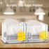 Transparent Tea Box for Tea Bags Holder,Clear Coffee Sugar Tea Bags Organizer for Home Containers,Tea Bag Storage Box Tea Storage Bin Box for Kitc...