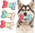 Blue-Pink Pet Plush Chew Product Teeth Cleaning Bite Resistant Dog Accessory Bone Shape Dog Training Chew Toy for Dog Accessories Supplies...
