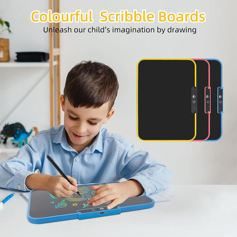 LCD Writing Tablet for Kids 13 Inch,Rechargeable Colorful Drawing Writing Board,Reusable Doodle Pad Electronic Drawing Tablet,Educational and Lear...