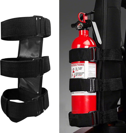 Car Roll Bar Fire Extinguisher Mount Holder Replacement for Jeep Wrangler CJ YJ TJ LJ JK JKU JL JLU, Polaris Ranger RZR General RS1, Can Am Maveri...