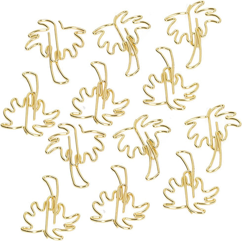 50pcs Paper Clips, Cute Paper Clips Palm Tree Shape Paperclip Paper Clips Small Fun Paper Clips for School Office Supplies...
