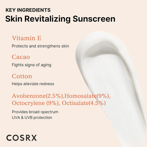 COSRX Daily SPF 50 Vitamin E Sunscreen - UVA/UVB Protection, Lightweight, No White Cast, Semi Matte Finish, Sebum Balancing, Reef Friendly...