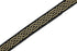 10.9 Yards Spool 0.79 inches Wide Gold Black Celtic Claddagh Celtic Ribbon Embroidered Woven Ribbon Jacquard Ribbon 20272...