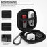 Earbud Case Hard EVA Earphone Carrying Cell Phone Accessories Storage Bag with Carabiner for Airpods Headset Flash Drive Charging Cable Key Wall C...