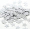 MOWO Glitter Star Confetti Wedding Party Decor and Table Decor 1.2’’ in Diameter (silver glitter,200pc)...