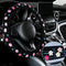 Frienda Cute Steering Wheel Cover Flower Steering Wheel Cover Floral Steering Wheel Cover for Girls with 4 Pieces Cute Flowers Car Air Vent Clips ...