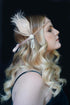 SWEETV 1920s Headpiece Flapper Headband, Pearl Peacock Feather Hair Band, Great Gatsby Accessoreis for Women, Blush Pink...