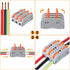 90 pcs XHF Conductor Compact Connectors Lever Connectors Nuts, Electrical Connectors Wire Terminals for any Circuit Inline Splices 28-12 AWG (SPL-...
