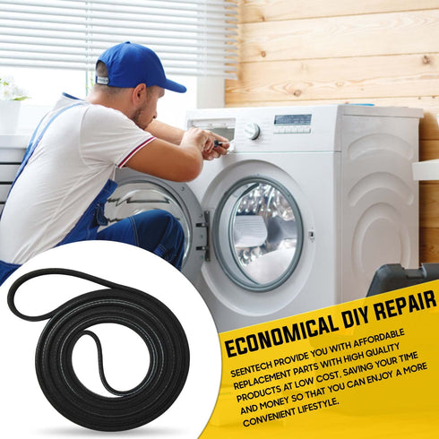 341241 Dryer Drum Belt - Exact fit for Whirlpool & Kenmore Dryer - Replaces: AP2946843, W10127457, FSP341241, 8066065,694088,26000341241 26000349533 31001026