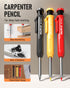 Nicpro 10 Pack Carpenter Pencil Set with Sharpener, Mechanical Carpenter Pencils with 21 Refill, Automatic Center Puncha and Carbide Scribe Tool, ...