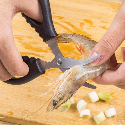 4PCS Seafood Scissors Crab Scissor Stainless Steel Seafood Fish Crab Shrimp Lobster Scissors for Kitchen, Multifunctional Crab Leg Crackers and To...