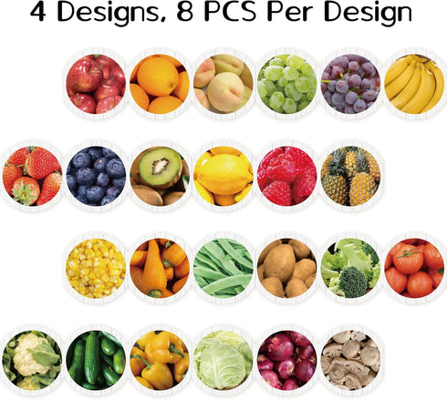 Vegetables and Fruits Themed Bulletin Board Borders Straight Border Trim for Classroom Decoration Bulletin Board Whiteboard...