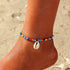 O Jeweky Beach Beads Anklets Multi-colored Shell Ankle Bracelets Chain Foot Jewelry for Women...