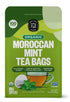 FGO Organic Moroccan Mint Green Tea, 100 Count, Eco-Conscious Tea Bags, Resealable Bag, Packaging May Vary (Pack of 1)...