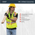 Kishigo All Mesh Contrast Unisex Reflective Safety Vest 1195, ANSI Type R / Class 2 Compliant, 6 Pockets - Pencil & Radio Pockets, Zipper Front, S...