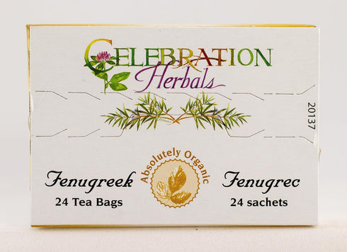 CELEBRATION HERBALS Fenugreek Seed Organic 24 Bag, 0.02 Pound...