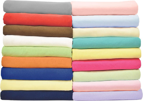 TL Care Supreme 100% Natural Cotton Fitted Crib Sheet 52" x 28", Enhanced Thickness for Soft, Breathable & Hypoallergenic Jersey Comfort, Navy, Ne...