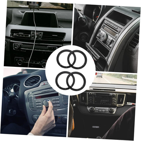 GLEAVI 2 Pairs Plastic Horn Gasket Abs Speaker Spacers Plastic Washers Auto Speaker Adapter Ring Speakers for Vehicles Speaker Spacers Doss Speake...