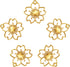 Pandahall 20Pcs Flower Alloy Open Back Bezel Pendants 30x28x2.5mm Sakura Hollow Frame Pendant Charms For DIY UV Resin Pressed Flower Jewelry Makin...