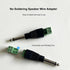 1/4 Jack, 4Pcs Solderless 1/4 Inch Audio Jack TS Male Mono Quarter Inch 6.3mm Phone Plug 1/4" Plugs Connector for Speaker Cables, Guitar Cables, M...